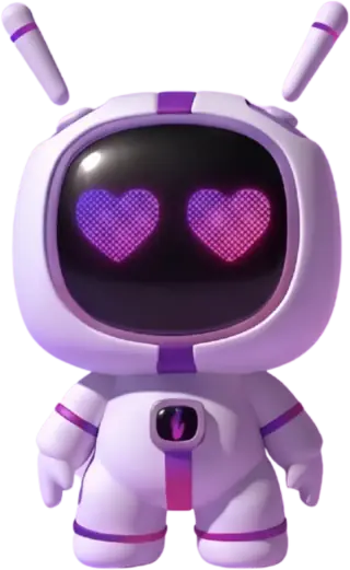 Intellea mascot celebrating